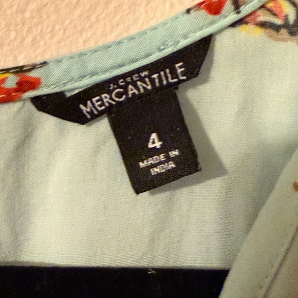 J. Crew Light Blue Floral Flutter Sleeve Sundress - Picture 4 of 5